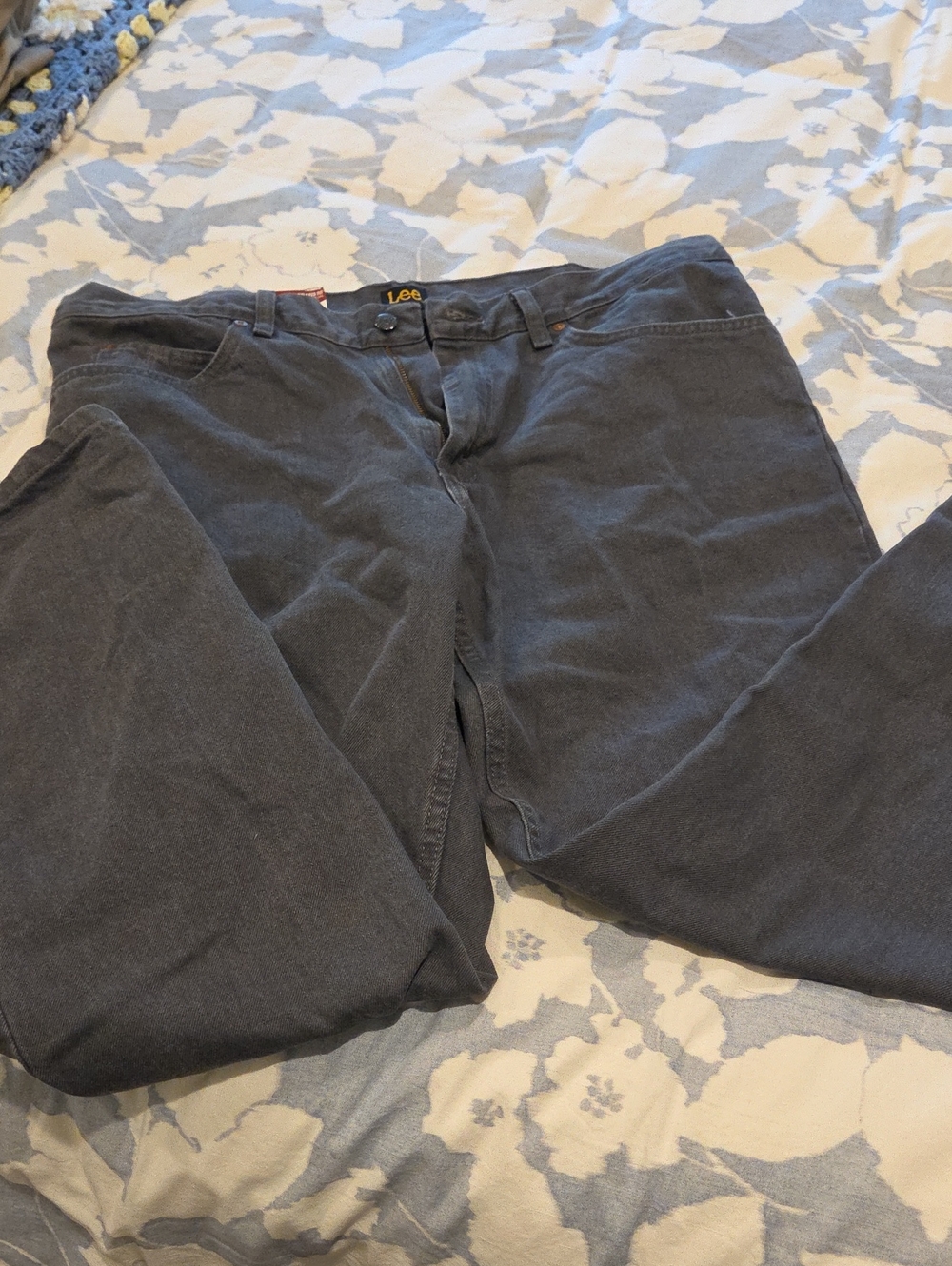 Lee Charcoal Straight-Leg Jeans
